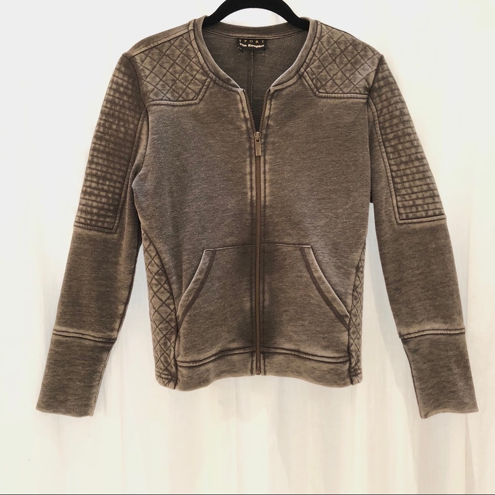 The Kooples Sport moto jacket/ sweatshirt